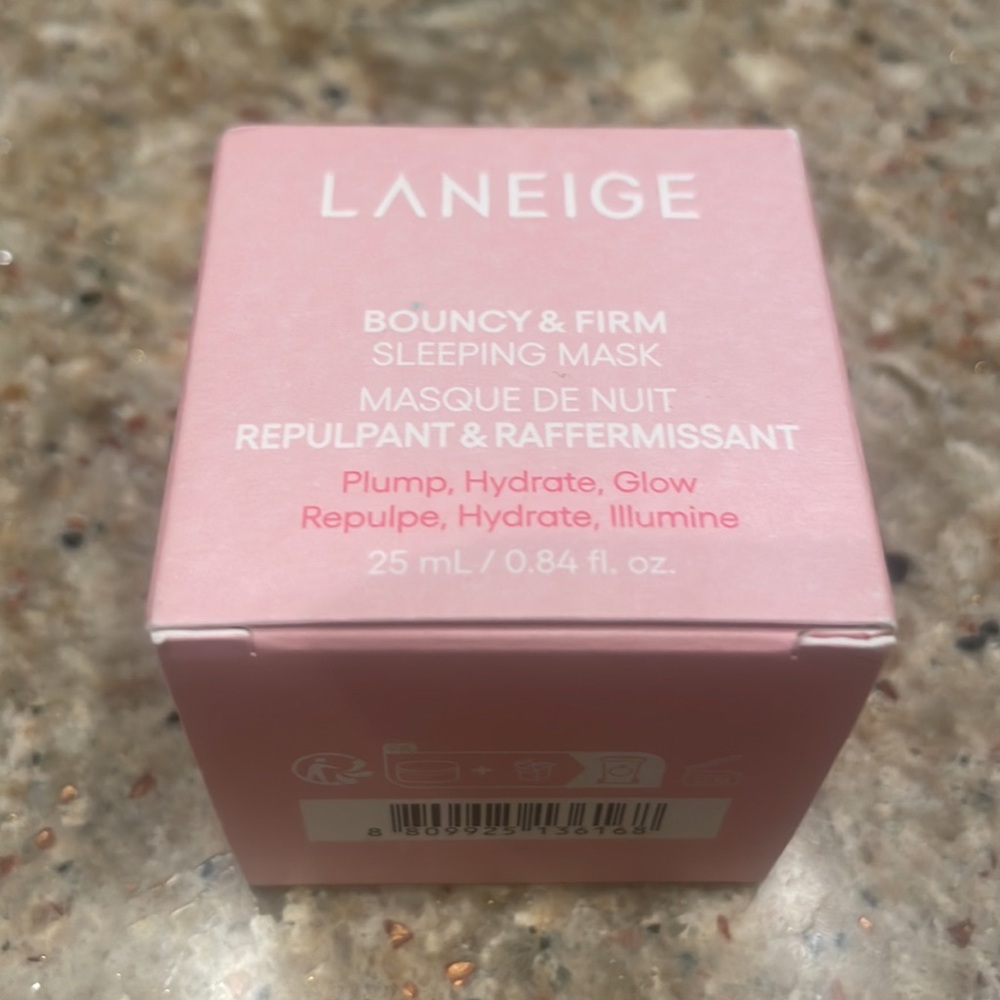 NEW LANEIGE 
Bouncy + Firm Radiance Boosting Sleeping Mask with Peony Collagen - Picture 5 of 6